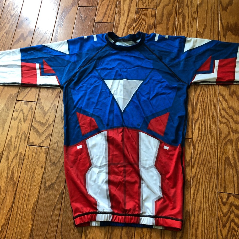 Captain America BJJ Rashguard